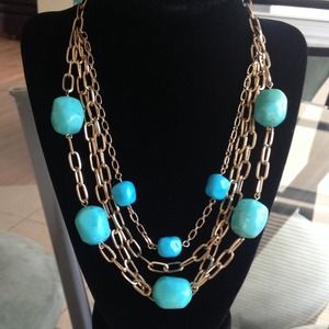 🎉🎉HP🎉 🎉Turquoise and Gold Chain Necklace