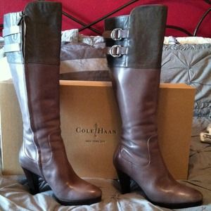 Leather grey boot PRICE CUT
