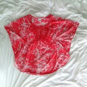 Coral maternity top