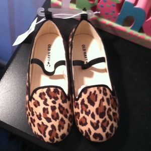 Leopard girls loafers 🌟