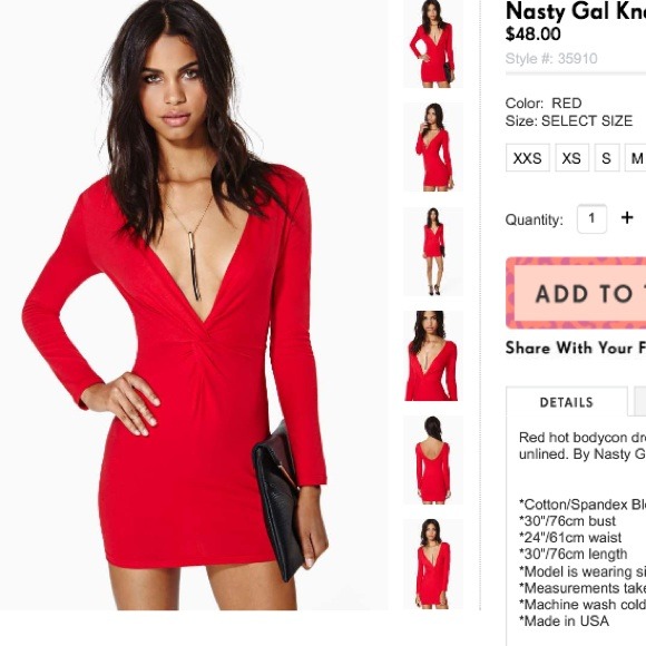 nasty gal Dresses & Skirts - 💥REDUCED💥NASTY GAL RED DRESS