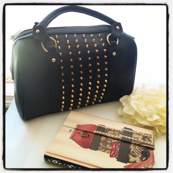 Studded satchel