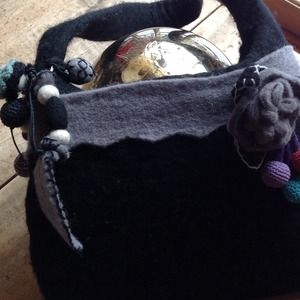 Felted Handmade Purse.  100% wool.