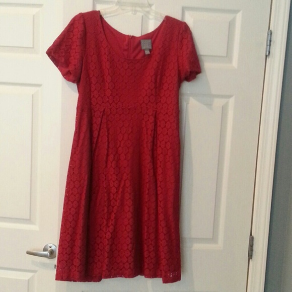 Raspberry colored cocktail dress