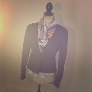 Diane von Furstenberg Black Cropped Jacket