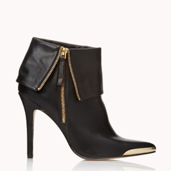 Gold Tip stiletto bootie - Picture 2 of 4