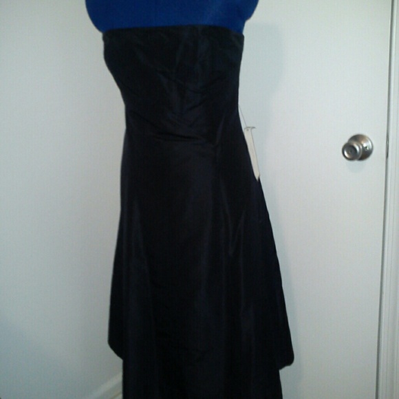 NWT J. Crew Navy Silk Taffeta Dress Size 8