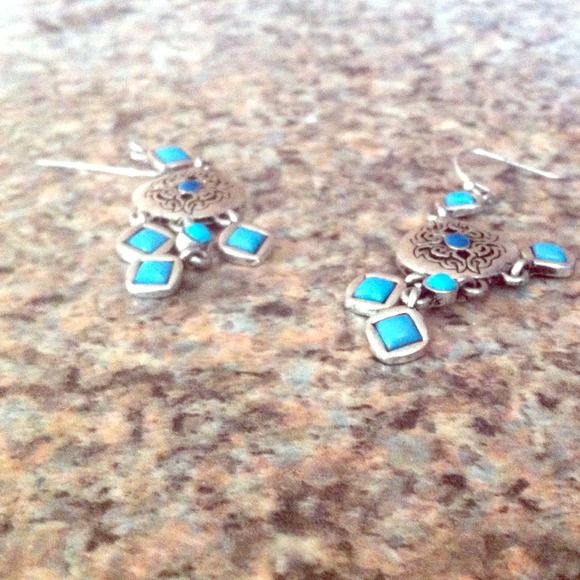 Blue earrings