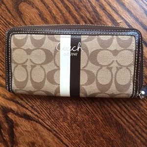 Full zip coach wallet