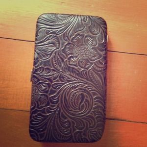 Faux leather clutch wallet