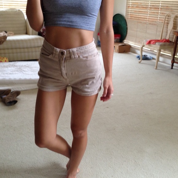 DEFECTED American Apparel zip shorts