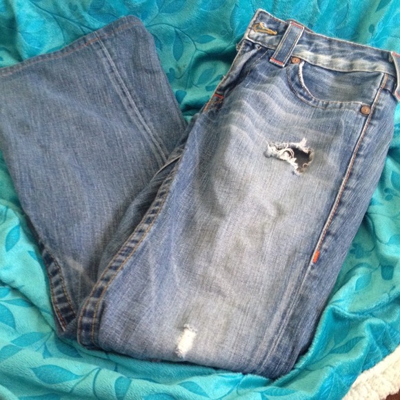 True religion distressed jeans