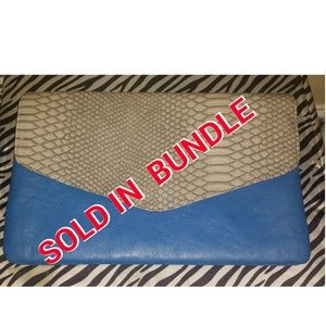 SOLD!!  ?? 2X HP 5/10?? Blue envelope clutch