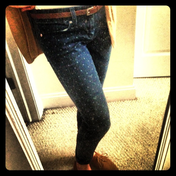 Polka Dot Gap 1969 Always Skinny Jeans