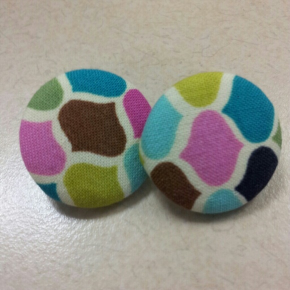 Candy Button Earrings