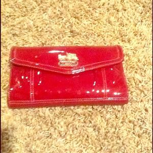 COACH Red Patent Wallet