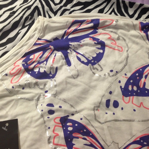 One Shoulder Butterfly Top - Picture 2 of 4