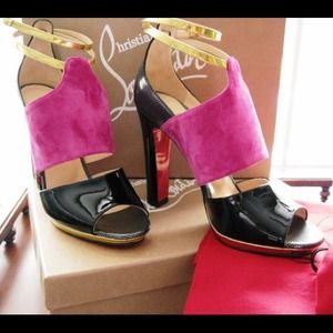 Christian Louboutin Lasauve ColorblockSandal  SOLD