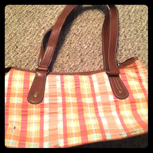 Plaid handbag