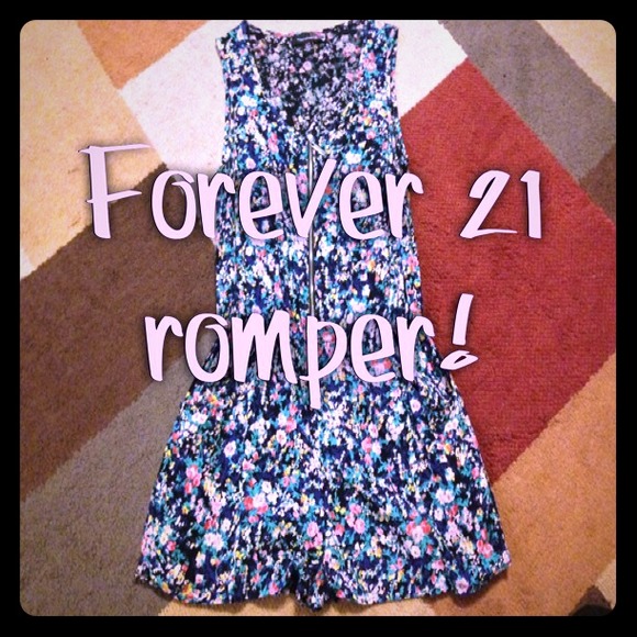 Forever 21 floral romper