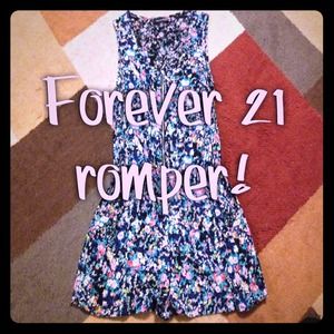 Forever 21 floral romper