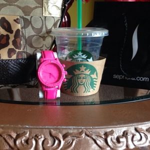 Hot pink watch