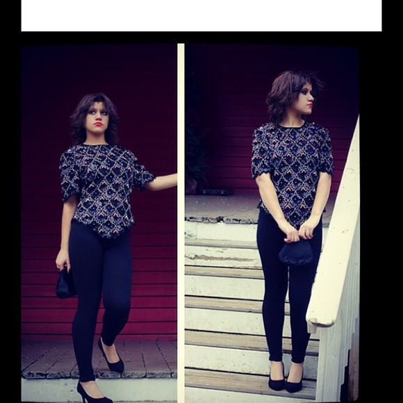 Vintage beaded top