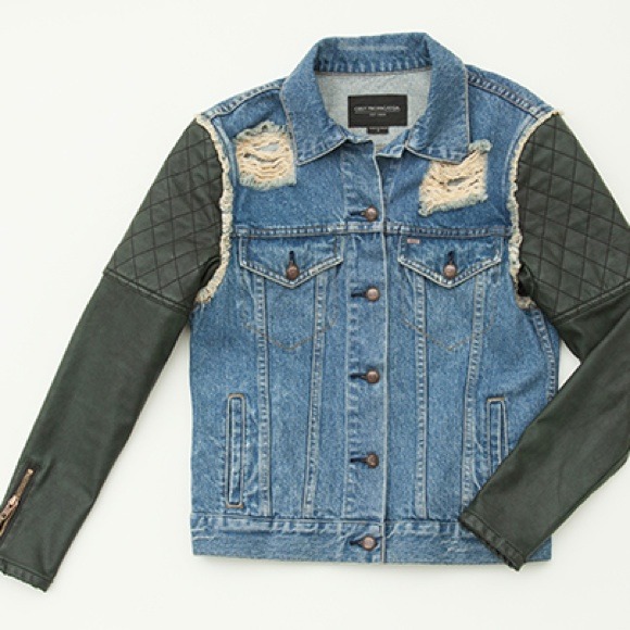 obey Jackets & Blazers - Obey The Road Rage Denim Moto Jacket
