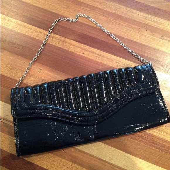 Steve Madden patent leather clutch