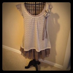 Flirty Tiered blu pepper Dress - NWOT