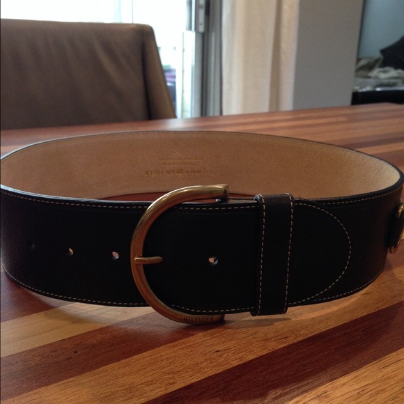 Black belt with gold detail