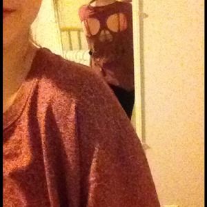 brandy skull cut out shirt(: