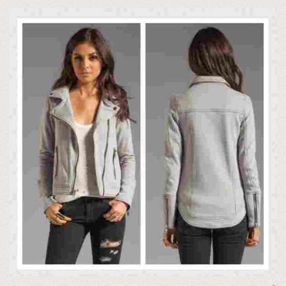CHASER Jackets & Blazers - ❤️Host Pick❤️ CHASER Fleece Moto Jacket In Gray