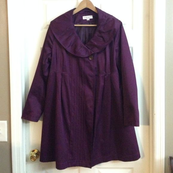 REDUCED Liz Lange Purple Maternity Jacket/Coat