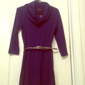The Limited sweater dress! Cute and flattering!