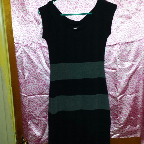 Black and grey dress