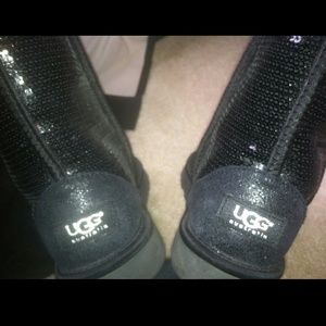 SOLD!!! :-) Black Sequined Ugg Boots