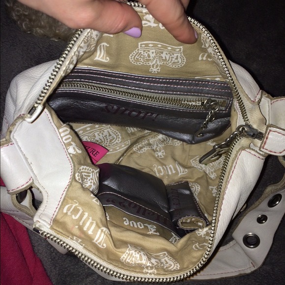 JUST REDUCED! Juicy Couture White Leather Handbag - Picture 3 of 4