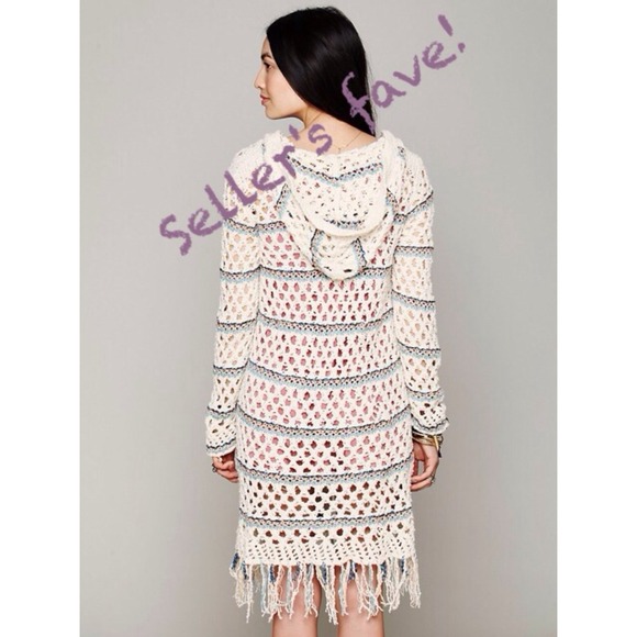 FREE PEOPLE Fringe Maxi Sweater