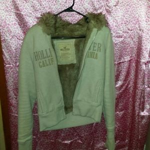 Hollister faux fur coat