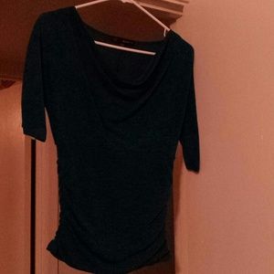 Pretty Blue and Black Blouse
