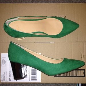 ASOS Kelly Green Crome heels!!