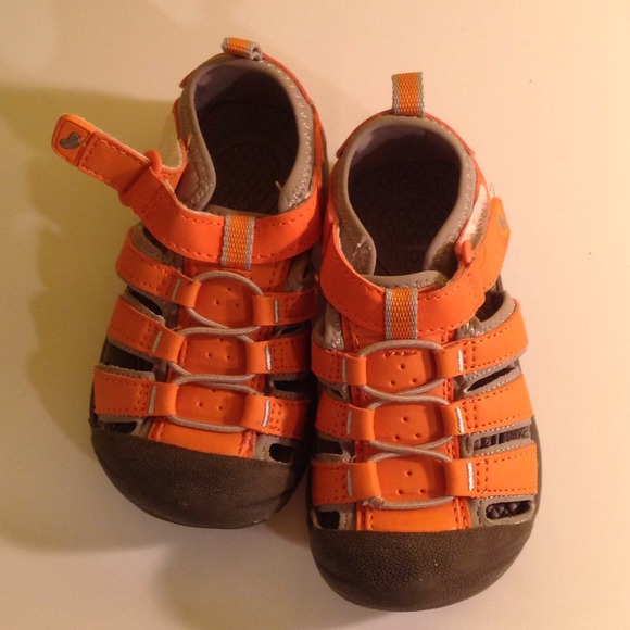 Orange Boys Sandals