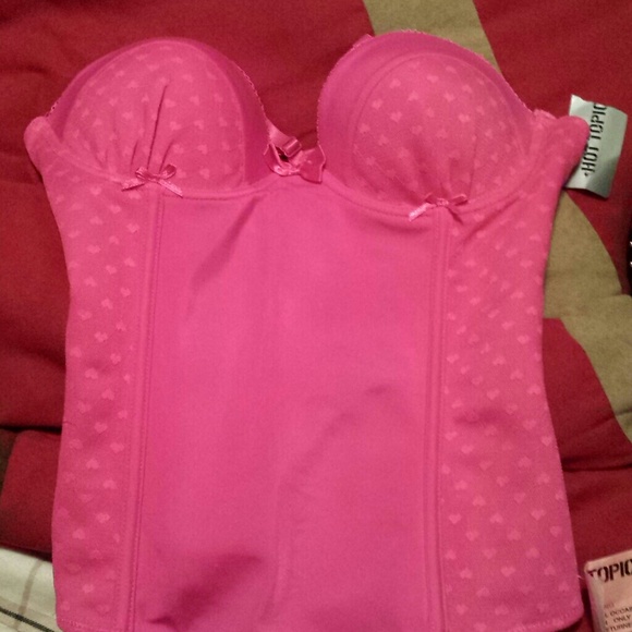 New....Pretty, sexy, pink corset....never worn