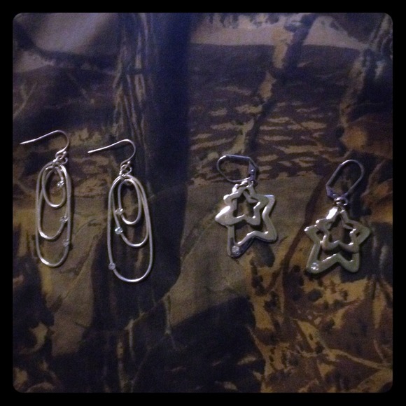 ❌Traded!❌ Silver earrings - Picture 1 of 3