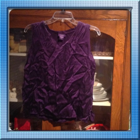 Purple silk tank🚫sod🚫