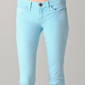Current/Elliott neon blue skinny jeans size 26