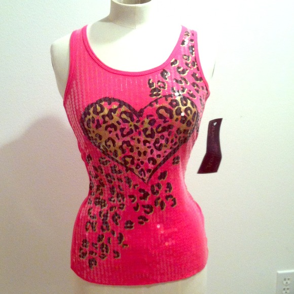 Pink embellished Betsy Johnson inspired top