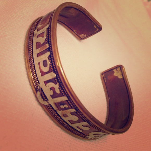 Unique Sanskrit/Hindu Cuff from Isreal