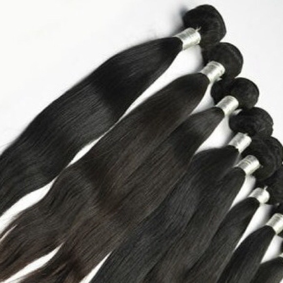 Unprocessed virgin Indian and Brazilian hair